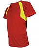 Camiseta Tecnica Combi Nath - Color Rojo/Amarillo